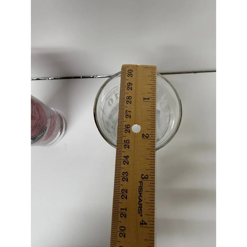 Jack Daniels Whiskey Highball Glasses Set of 2 Etched Logo Clear Tumblers 6.25in